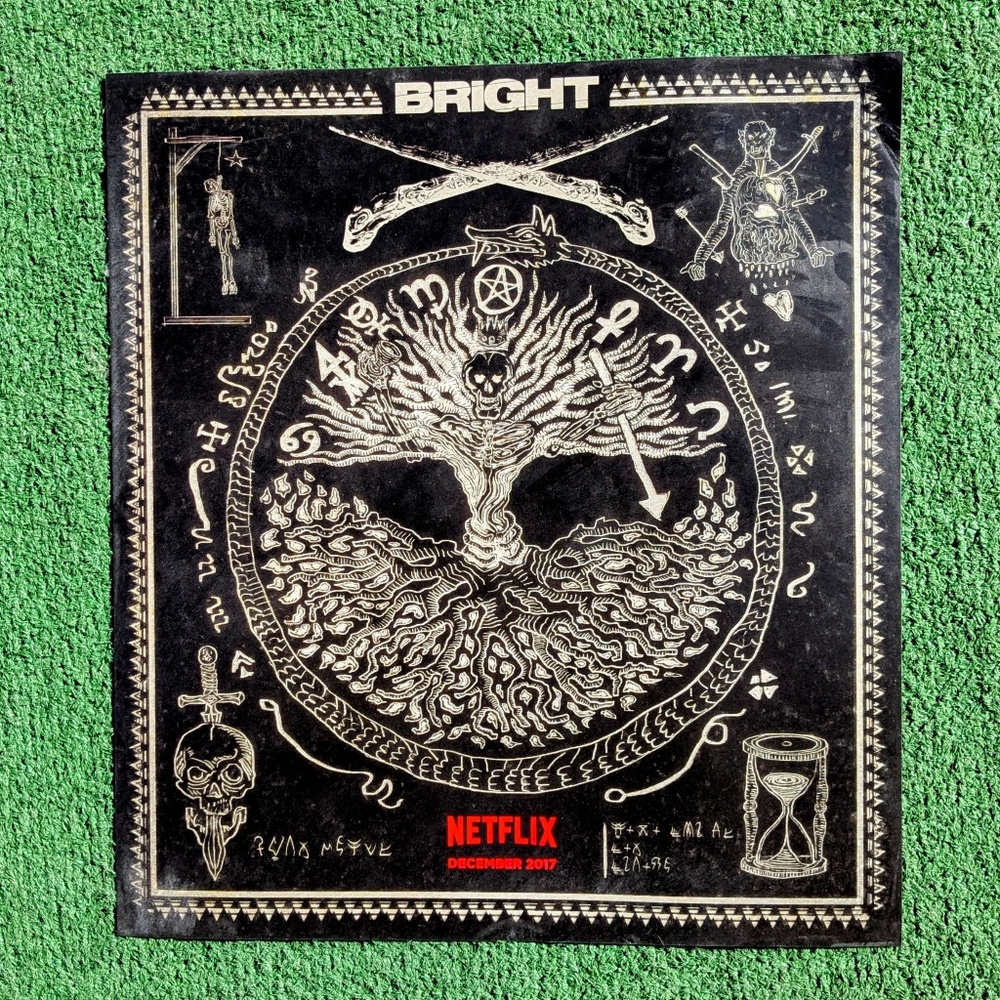 Bright 2017 Edgerton/Smith Alternative Design Netflix Promo Movie Poster GUC